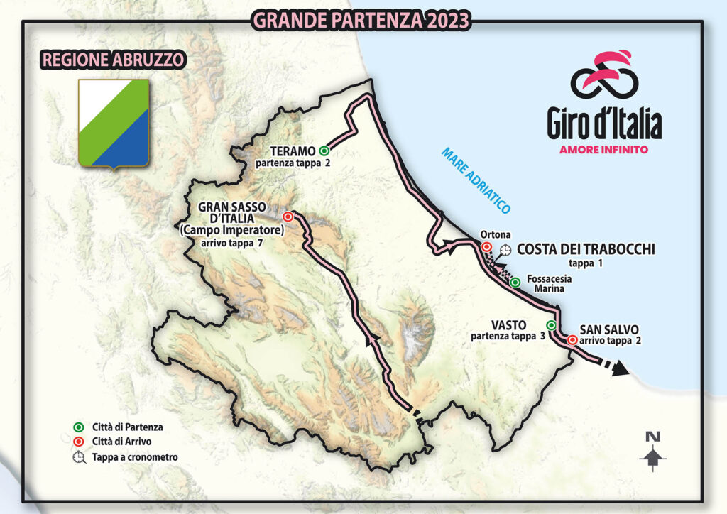 Giro d'Italia 2023 confermata la partenza dall'Abruzzo CiclismoWeb